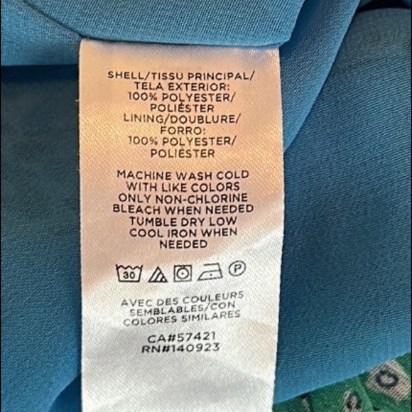 Loft XS Blue Floral Blouse - Picture 7 of 8